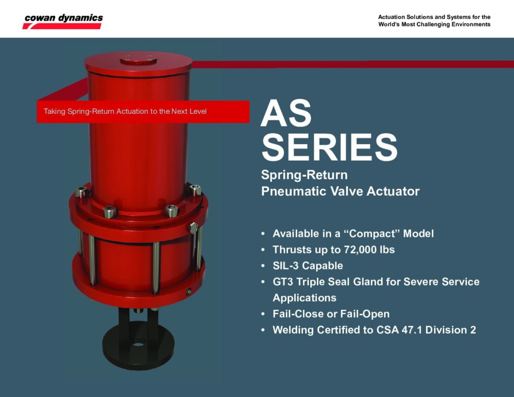 thumbnail of AS Series |  Spring-Return Pneumatic Actuator