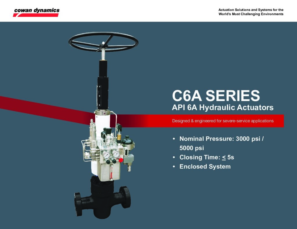 thumbnail of C6A Series | API 6A Hydraulic Actuator