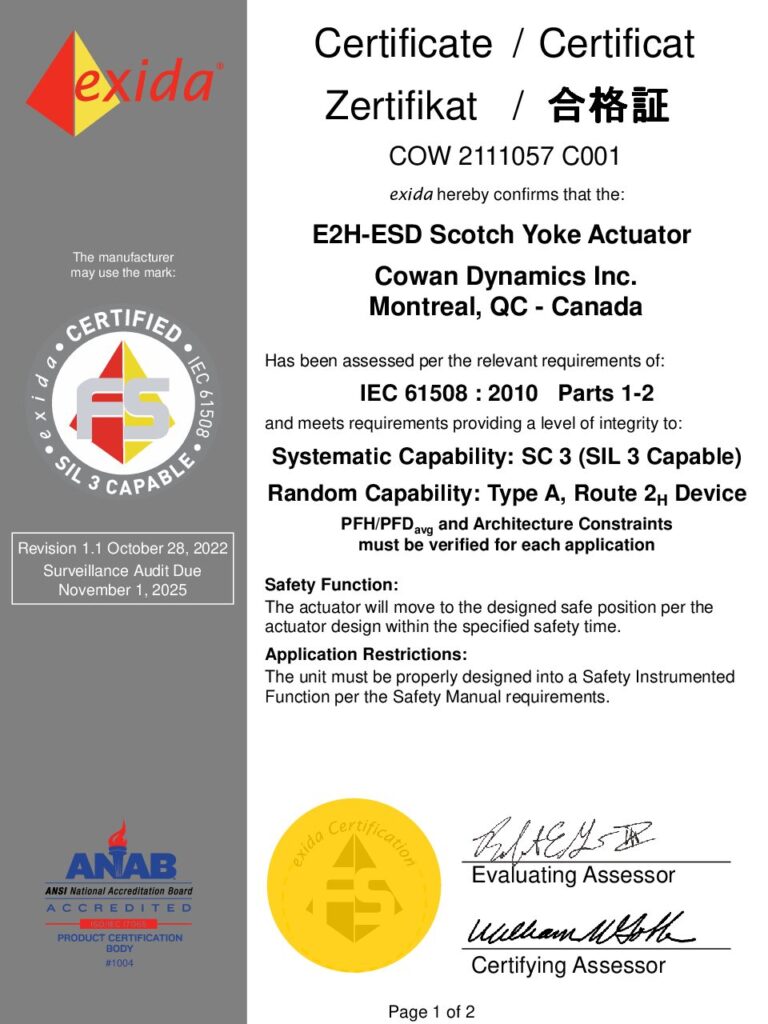 thumbnail of COW_21-11-057_E2H-ESD_61508_Certificate_R1.1