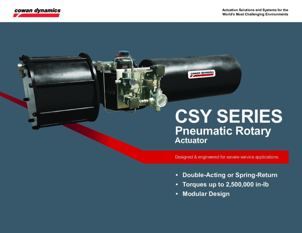 thumbnail of CSY Series | Pneumatic Scotch Yoke Actuator