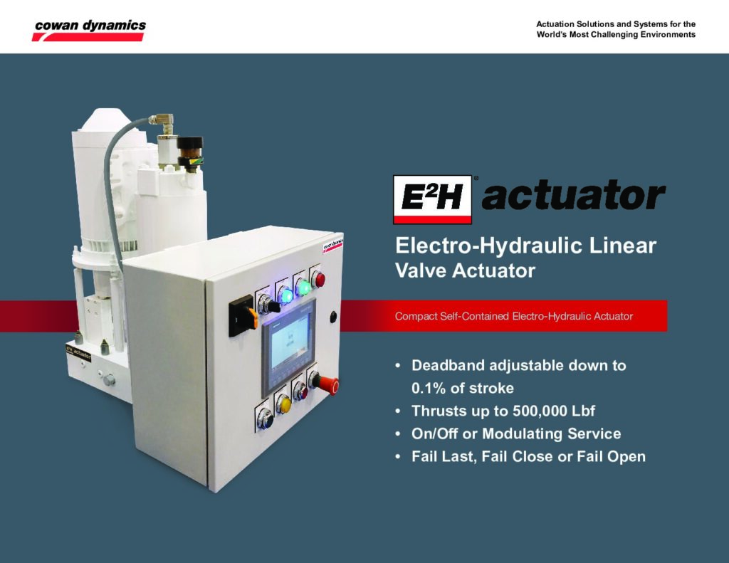 thumbnail of E2H Series | Electro-Hydraulic Linear Valve Actuator