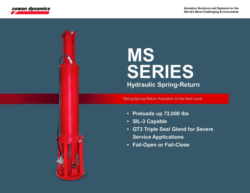 thumbnail of MS Series | Spring-Return Hydraulic Valve Actuator