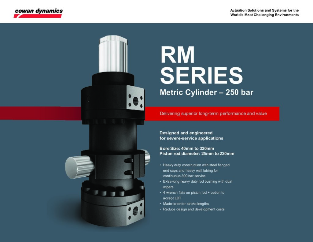 thumbnail of RM Series | Hydraulic Mill-Type Cylinder: 250 bar (Metric)