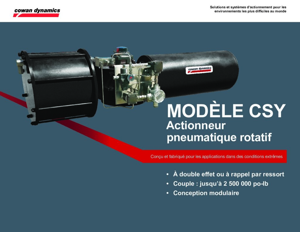 thumbnail of MODÈLE CSY – Actionneur pneumatique rotatif