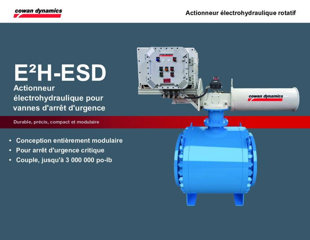 thumbnail of Modele E2H-ESD – Actionneur électrohydraulique pour vannes d’arrêt d’urgence