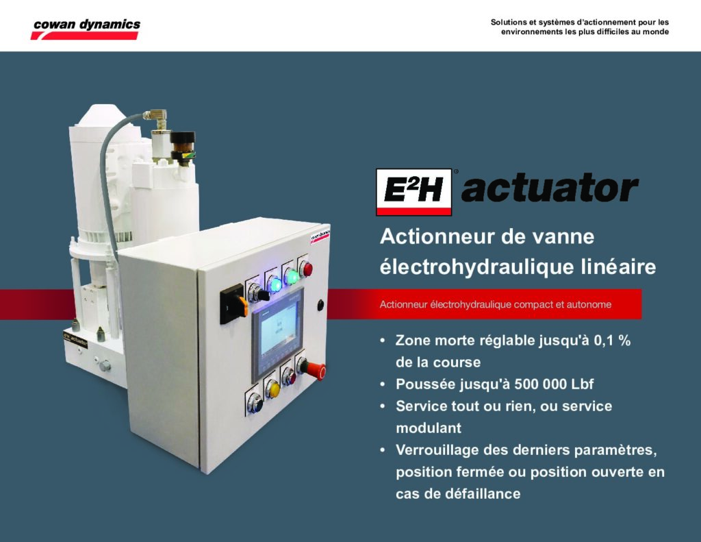 thumbnail of MODÈLE E2H – Actionneur de vanne électrohydraulique linéaire