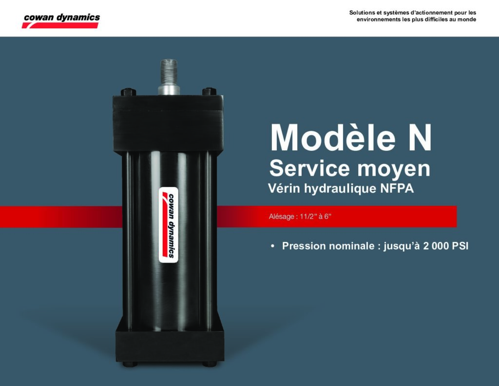 thumbnail of Modèle N – Service moyen Vérin hydraulique NFPA